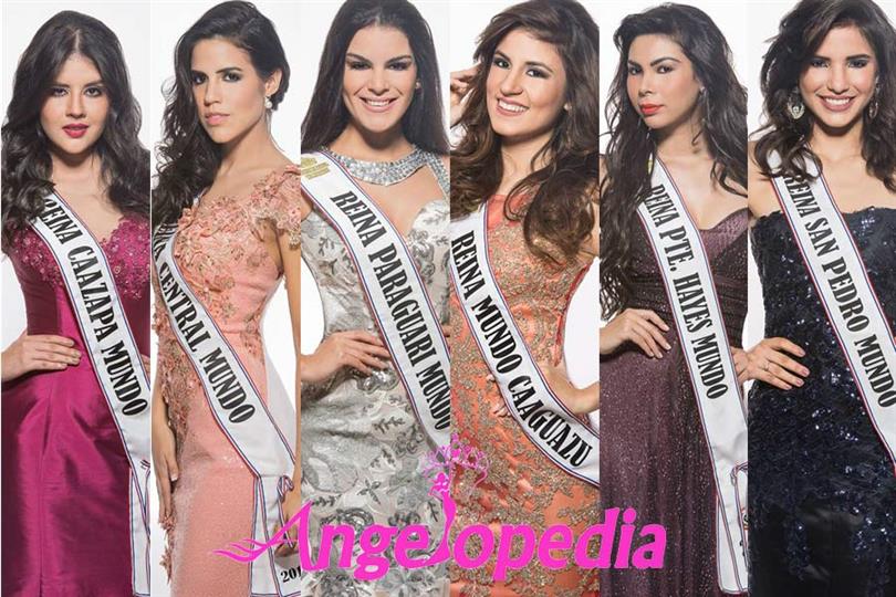 Miss Mundo Paraguay 2017 Candidatas Officiales