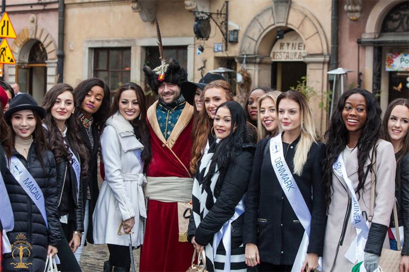First day of the Miss Supranational 2015 contestants in Warsaw