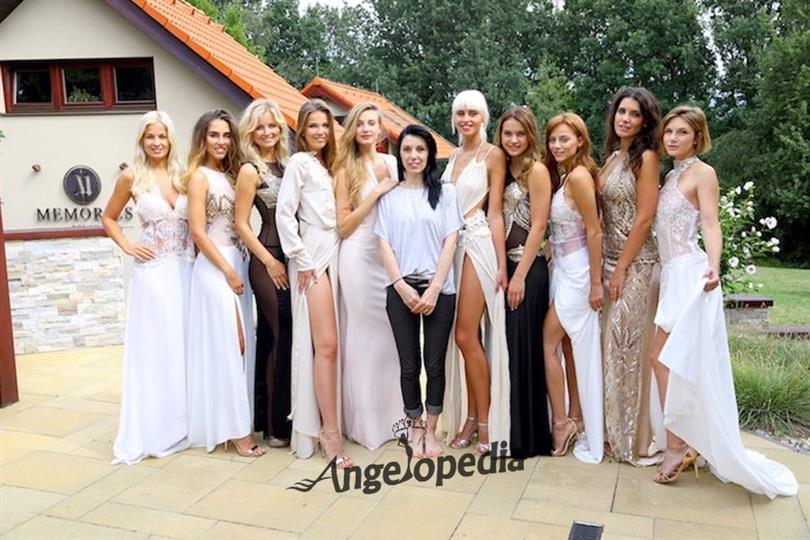 Designer Petra Pilarova introduces an evening dress collection for Czech Miss 2017 finalists