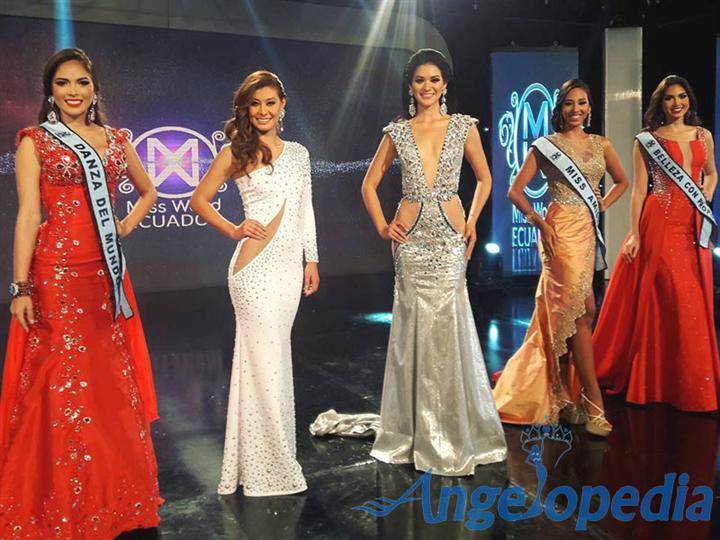 Top 5 Finalists Miss World Ecuador 2016