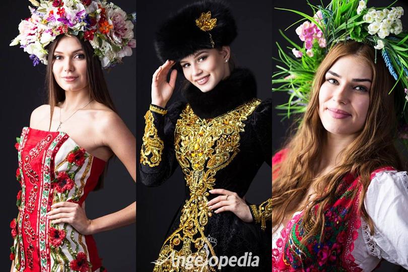 Miss Russia 2015 contestants during National Costume round