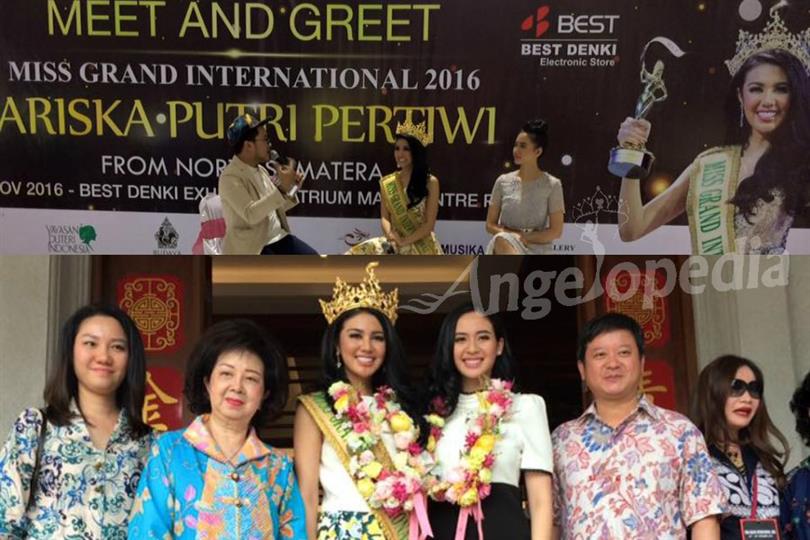 Medan welcomes Miss Grand International 2016 Ariska Putri