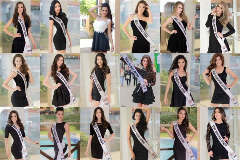 Reina de Belleza del Paraguay 2016 Meet the contestants