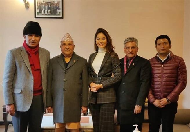 Shrinkhala Khatiwada discusses politics and youth involvement with the Honorable Prime Minister 