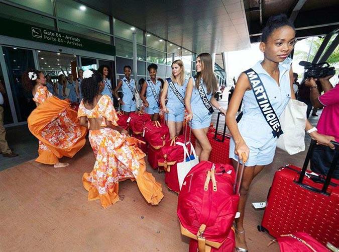 Miss France 2019 delegates’ journey begins as they arrive in Mauritius