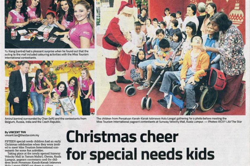 Contestants of Miss Tourism International 2016 entertain Kids with Special Needs