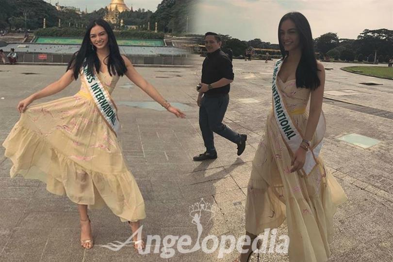 Kylie Verzosa meets Miss International Myanmar 2017 contestants