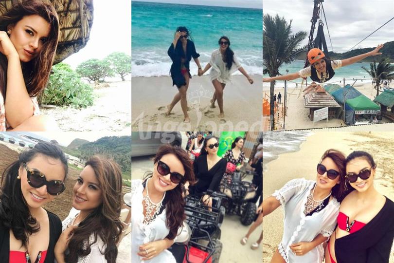 Katherine Espin and Kylie Verzosa holidaying at Pagudpud