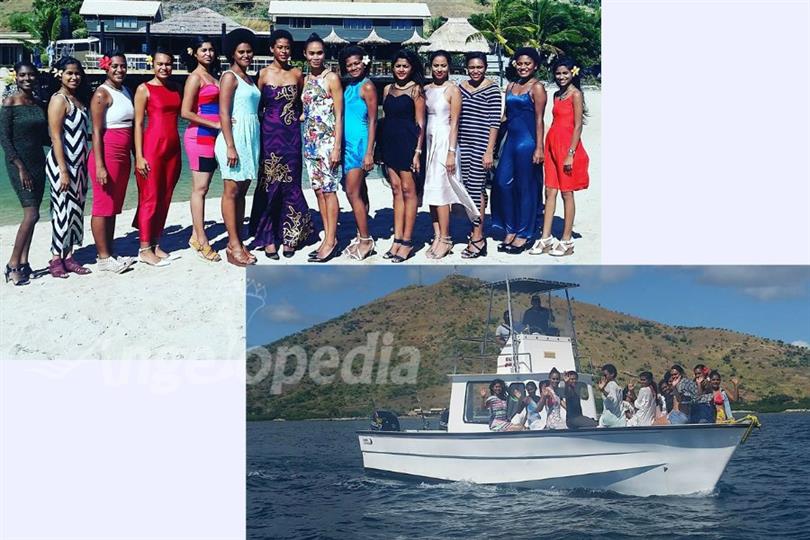 Miss World Fiji 2017 finalists at Golden Point Resort