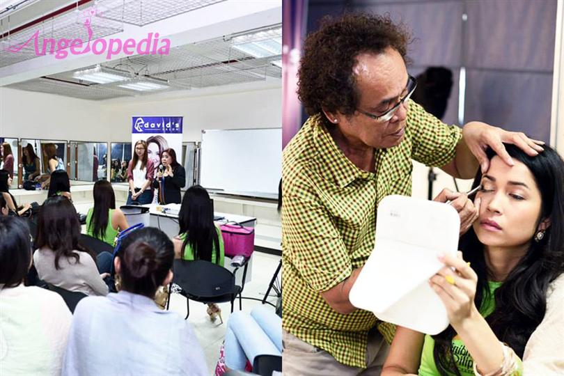 Binibining Pilipinas 2015 contestants visit David's Salon