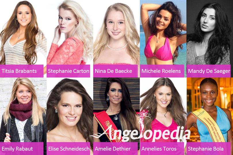 Miss Belgium 2015 Top 10 Favourites