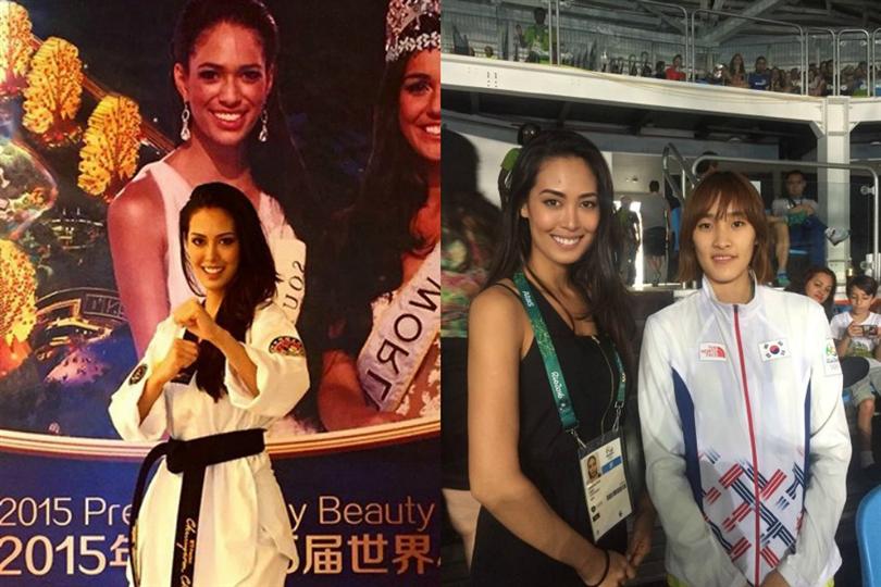 Miss Mundo Brazil 2015 Catharina Choi Nunes at the Rio Olympics