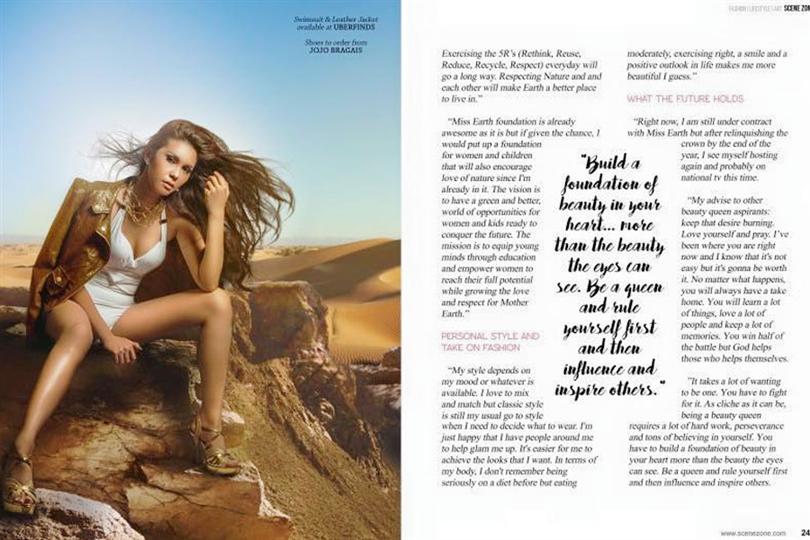 Angelia Gabrena Ong weaves a tale in Scene Zone Magazine as Earth Deity