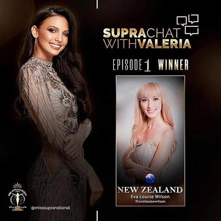 Miss Supranational 2019 ‘Supra Chat with Valerie Vasquez’ winners announced