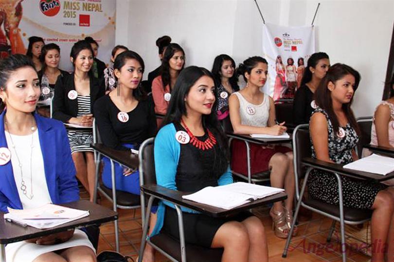 Miss Nepal 2015 finalists during Conservation Workshop