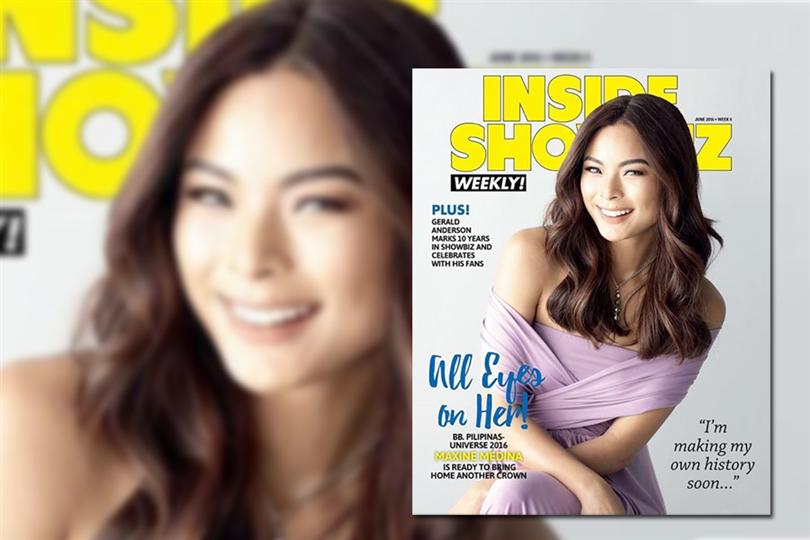 Binibining Pilipinas 2016 Maxine Medina for Inside Showbiz Magazine