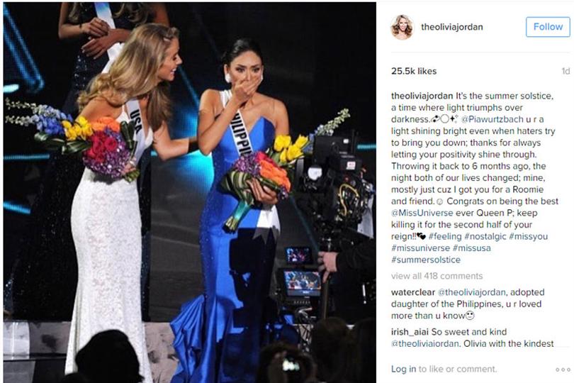 Pia Wurtzbach celebrates six months as Miss Universe 2016