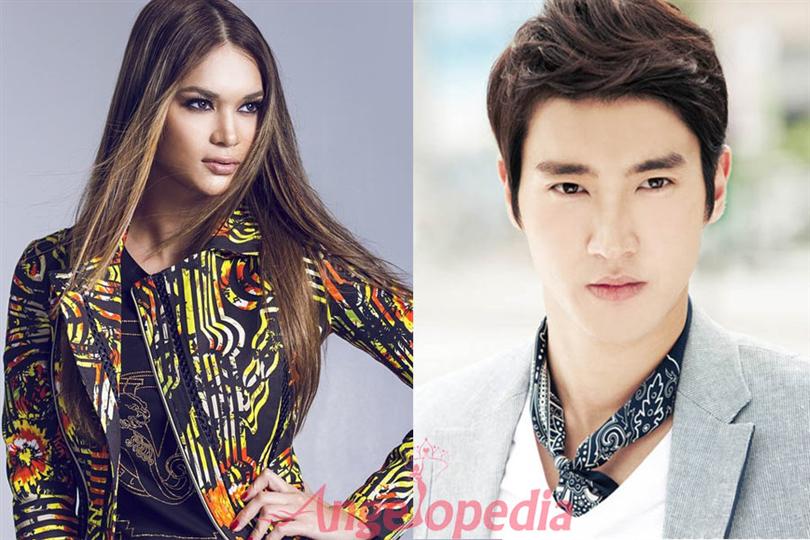 Choi Siwon extends congratulations to Miss Universe and invites her to Super Show 7