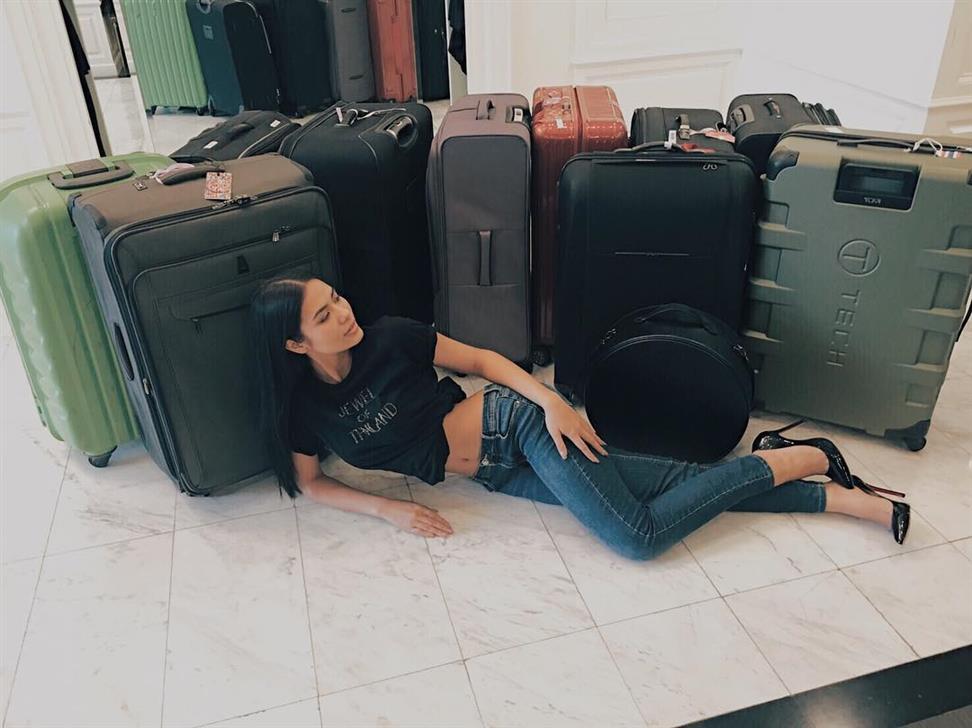 Chalita Suansane is breaking the internet with her 17 suitcases for Miss Universe 2016