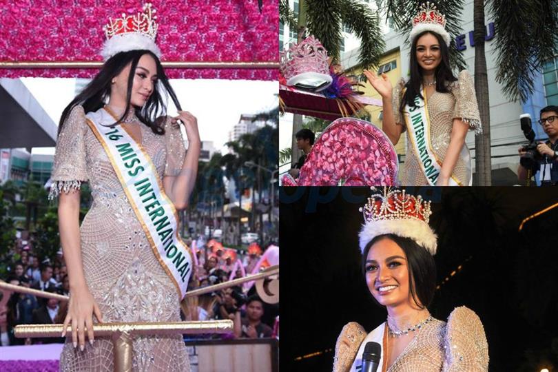 Kylie Verzosa enjoys her Homecoming Parade