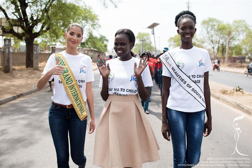 Anea Garcia joined International Women's Day Celebration Parades in Juba City