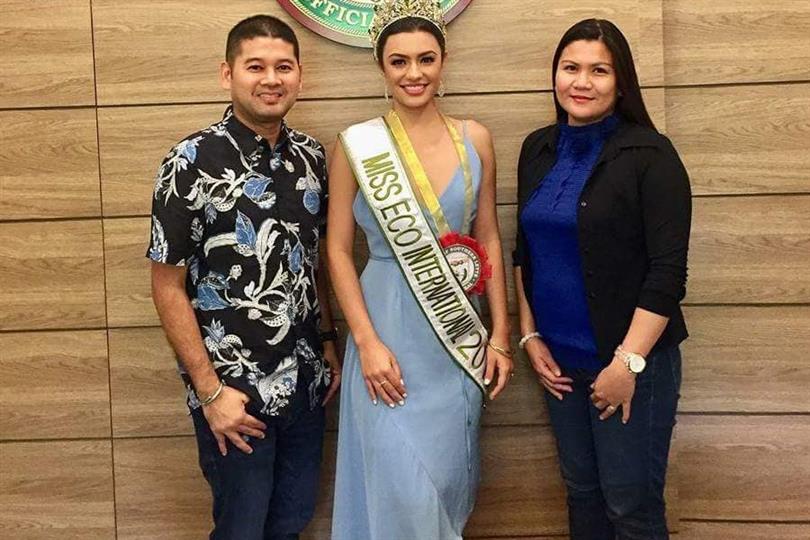 Miss Eco International 2018 Cynthia Thomalla’s homecoming