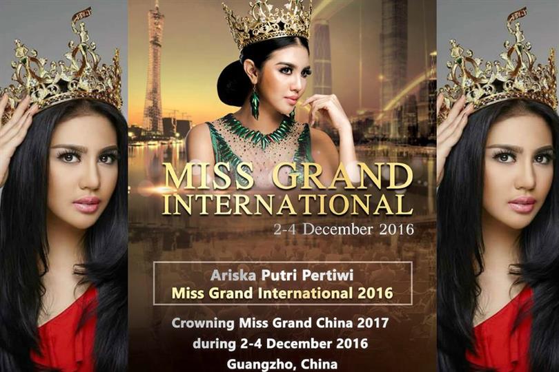 Ariska Putri Pertiwi to visit China for Miss Grand China 2017
