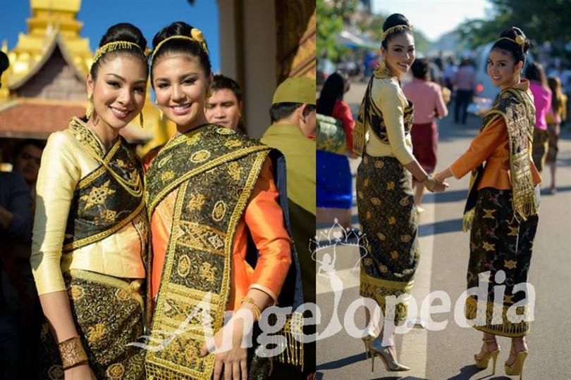 Look what Ariska Putri and Supaporn wore for the Boun That Luang Festival!