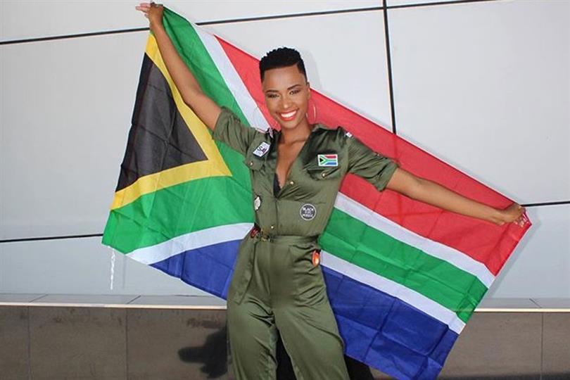South Africa’s Zozibini Tunzi departs for Atlanta, USA for Miss Universe 2019