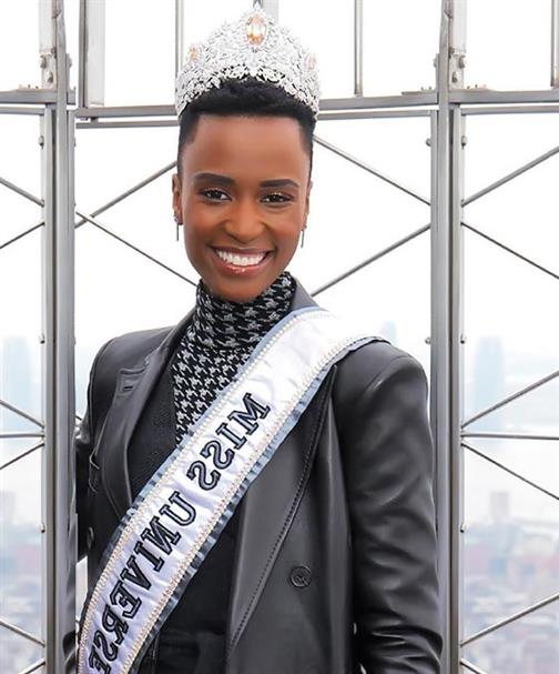 Miss Universe 2019 Zozibini Tunzi officially begins her media week