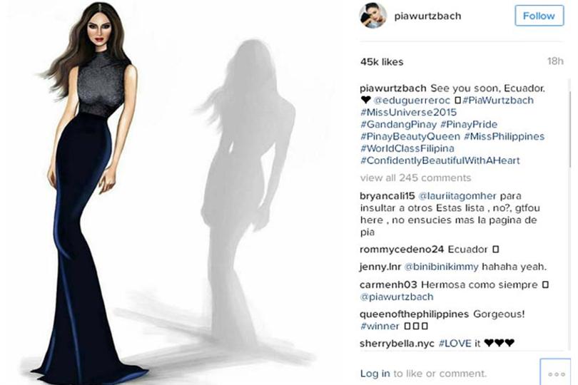 Pinay Beauty Pia Wurtzbach announces her Ecuador Visit