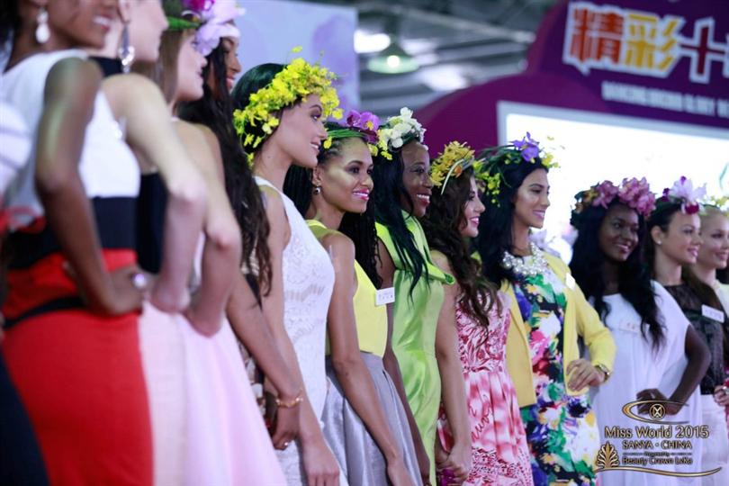Miss World 2015 Beauties Visit Orchid Exhibition and Sanya Cultural Fair
