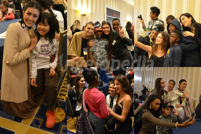 Miss World 2016 contestants meet the children of the US Dream Academy
