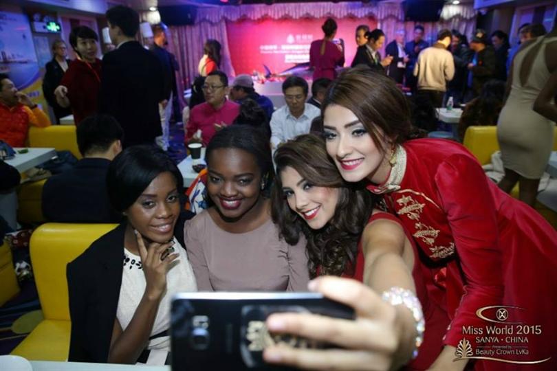 Miss World Beauties at Macau Dinner Cruise