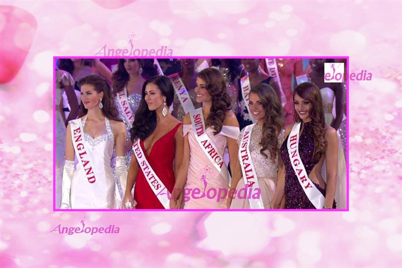 Miss World 2014 Top 5 Finalists