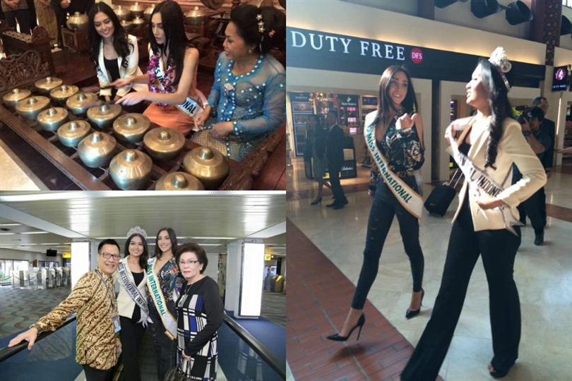 Edymar Martinez in Indonesia to attend the finals of Puteri Indonesia 2016