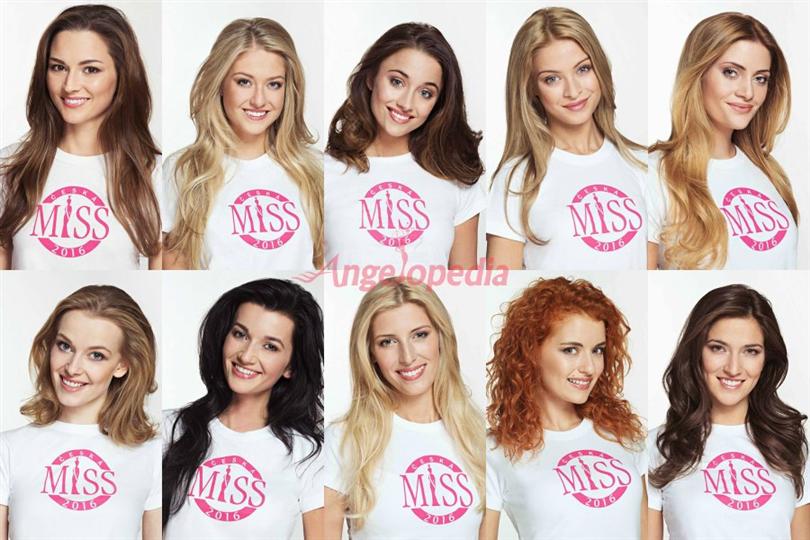 Ceská Miss 2016, Meet the ten finalists