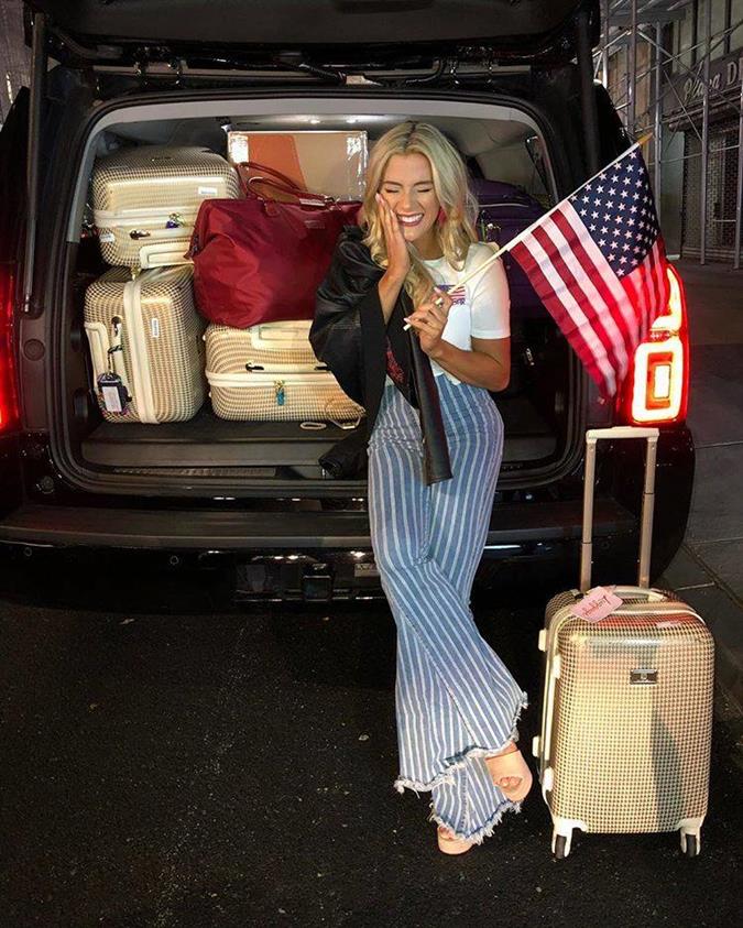 Sarah Rose Summers departs for Bangkok to begin her journey in Miss Universe 2018