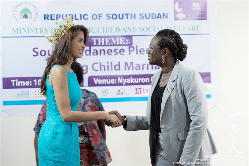 Anea Garcia joined International Women's Day Celebration Parades in Juba City