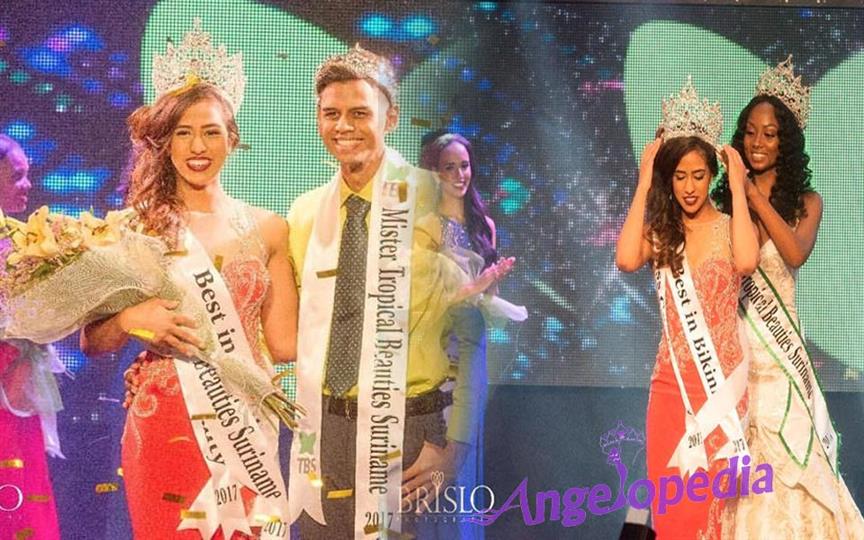 Farahnaaz Margaret crowned as Miss Tropical Beauties Suriname 2017