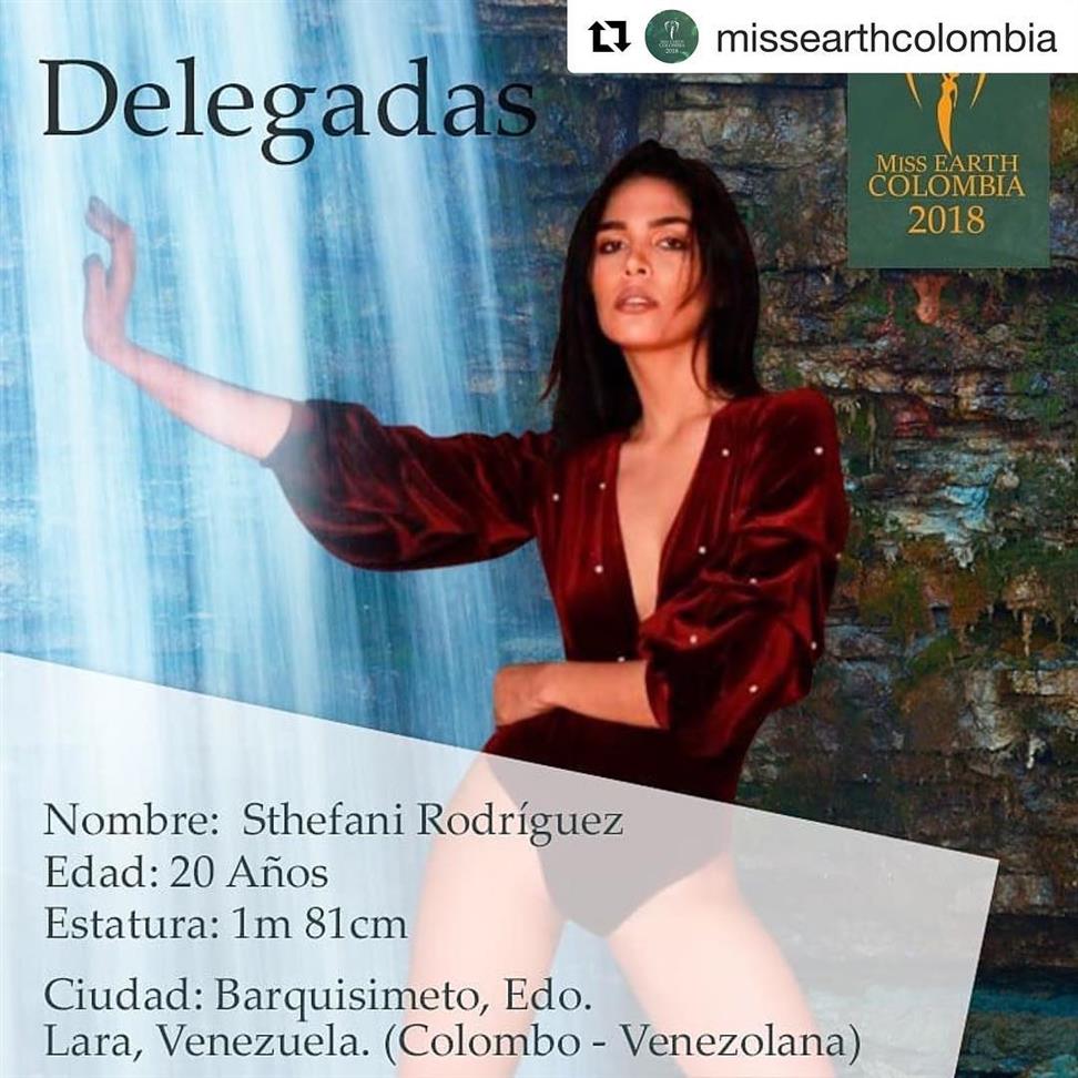 Meet the third delegate of Miss Earth Colombia 2018 - Sthefani Rodríguez