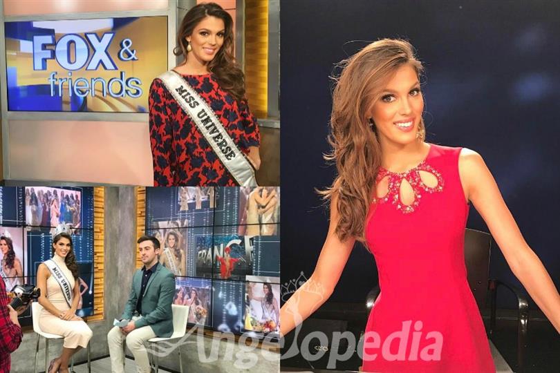 Iris Mittenaere busy with Media Tours as Miss Universe