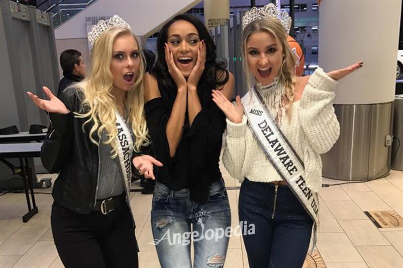 Kara McCullough attends professional bull riders’ event with this year's Miss USA candidates