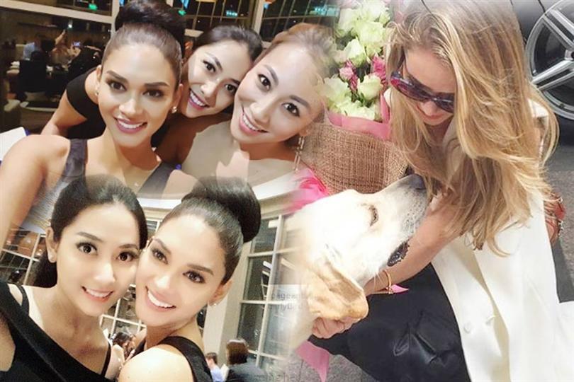 Pia Wurtzbach Reunites with Ex Roomies, Miss Malaysia and Miss Myanmar 2015 