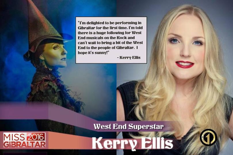 West End leading star Kerry Ellis to perform at Miss Gibraltar 2016