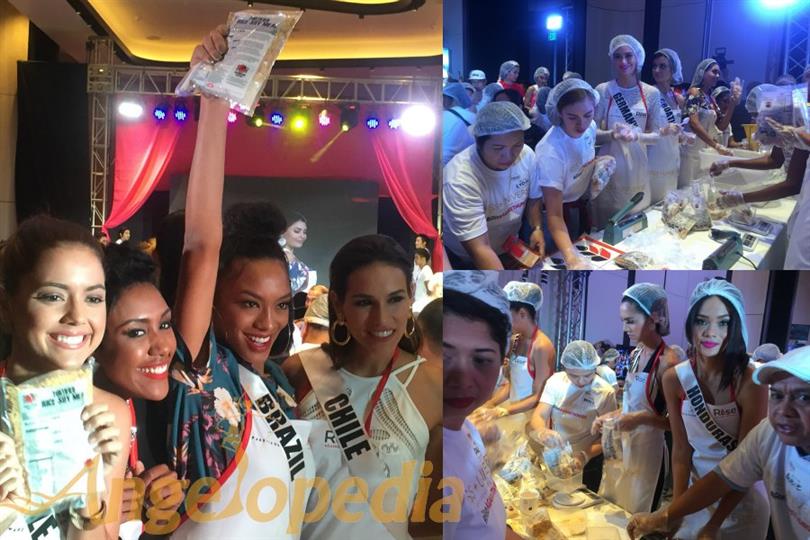Miss Universe 2016 contestants Rise Against Hunger