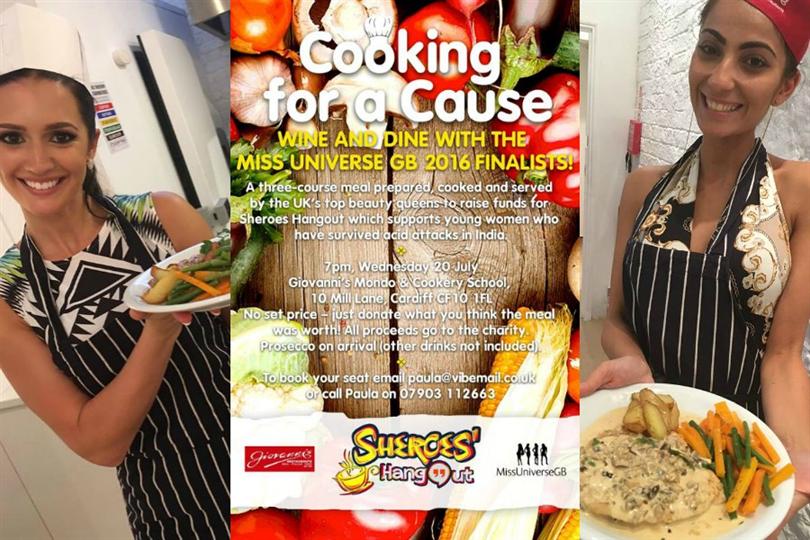 Miss Universe Great Britain 2016 finalists participate in Cooking for a Cause Event