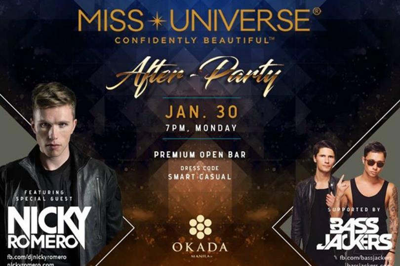 Miss Universe 2016 After-Party/ Coronation Ball open to public 