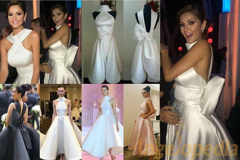 Laura Spoya copies Mark Bumgarner’s Design for her Wedding Dress