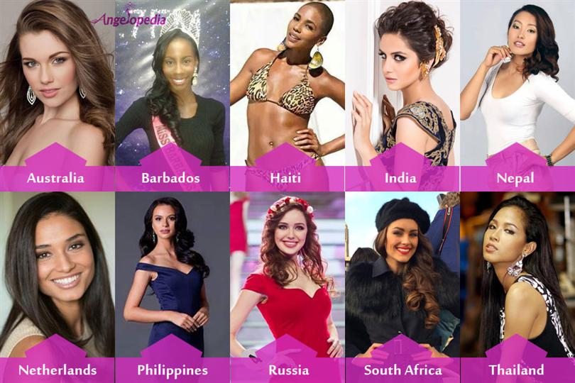 Miss World 2014 people choice contestants